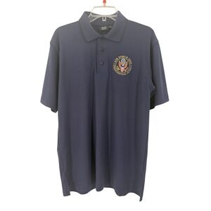 AKWA Classic Mens Navy Blue Air Force One Presidential Guest Polo Shirt Medium